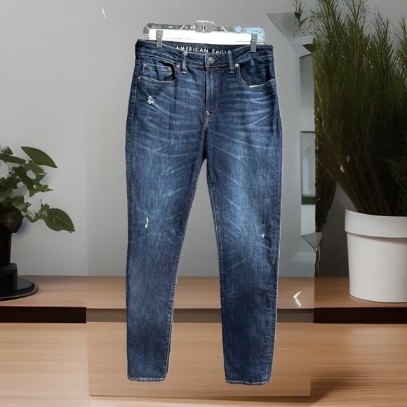 American Eagle Outfitters Other - American Eagle Jeans Men 31x34 Blue Denim Slim Fit Distressed Next Level Airflex